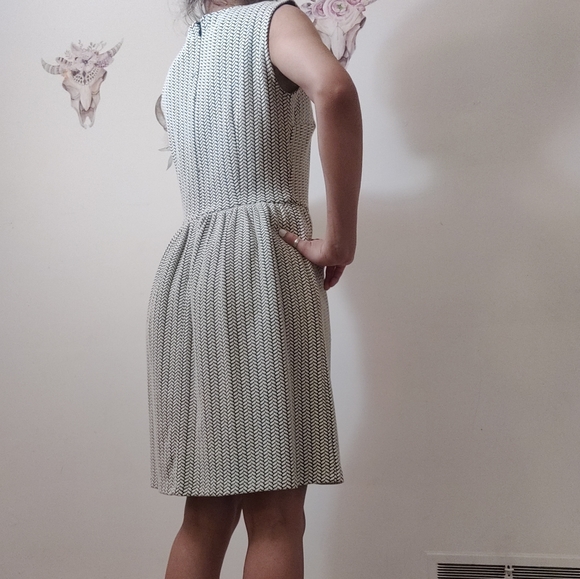 Loft white gray casual dress - Picture 9 of 11